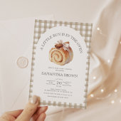 オーブンにパン 赤ちゃんのお披露目パーティー 招待状