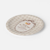 オーブンにパン 赤ちゃんシャワー ギンガム雑貨店 ペーパープレート (アングル)