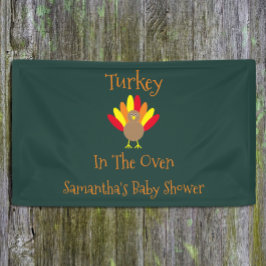オーブンに入った七面鳥 横断幕