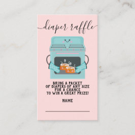 オーブンのおむつラッフルに2小さなパン エンクロージャーカード