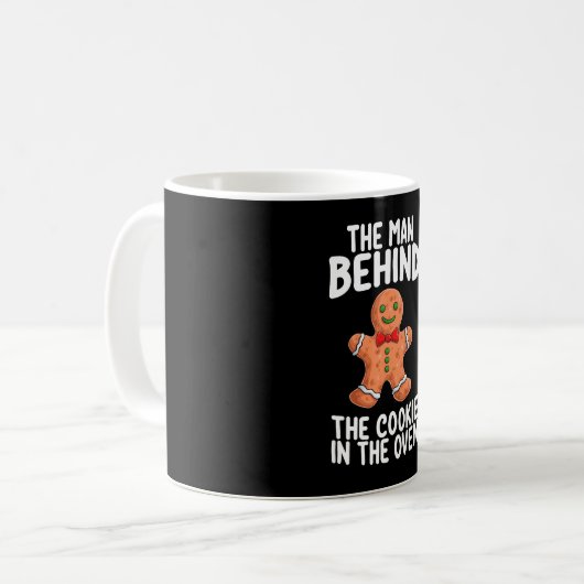 オーブンのクリスマスのPrでクッキーの後ろの男 コーヒーマグカップ (正面左)