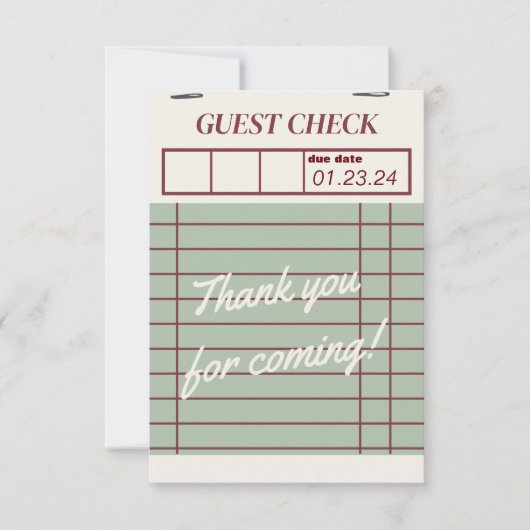 オーブンのサンキューカード サンキューカード (正面)