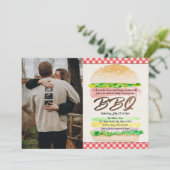 オーブンのパンとグリルベビーBBQ 招待状 (スタンド正面)