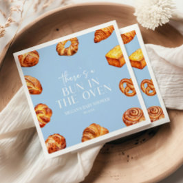 オーブンのパンの赤ちゃんシャワーにパンがある スタンダードカクテルナプキン