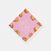 オーブンのパンの赤ちゃんシャワーにパンがある スタンダードカクテルナプキン (角)