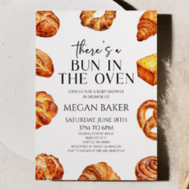 オーブンのパンの赤ちゃんシャワーにパンがある 招待状