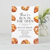 オーブンのパンの赤ちゃんシャワーにパンがある 招待状 (スタンド正面)
