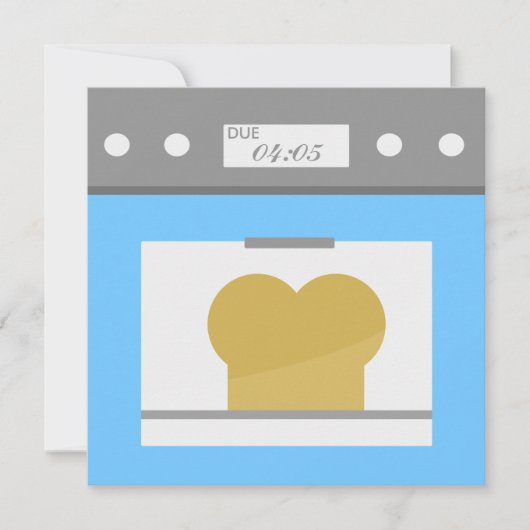 オーブンのパン 招待状 (正面)