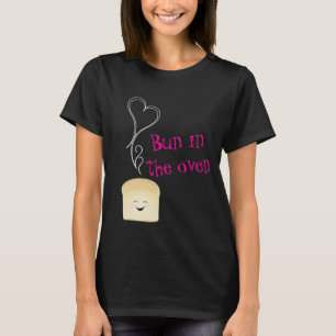 オーブンのピンクのマタニティシャツのパン Tシャツ