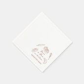 オーブンのベーカリーの赤ちゃんシャワーにパン スタンダードカクテルナプキン (角)