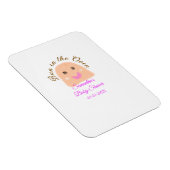 オーブンのベージュ団子の赤ちゃんシャワーピンクのバーにパン マグネット (右側)