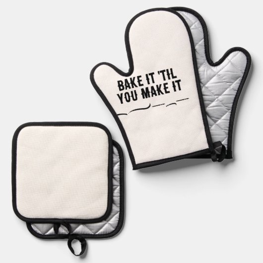 オーブンのミッツを作るまで焼く – CHERRYBOMCO 鍋つかみ&鍋敷きセット (正面/裏面)