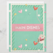 オーブンのレシピ仕切り (正面/裏面)