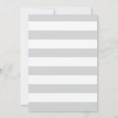 オーブンの中のパン グレー ベビーシャワー メール便 招待状 (裏面)