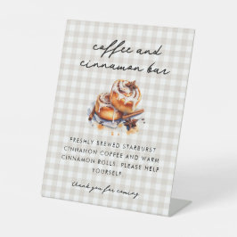 オーブンの中の小さなパン 赤ちゃん歓迎会 コーヒーバー 台座サイン