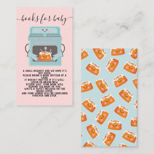 オーブンの小さなパンベビーのための本 エンクロージャーカード (正面/裏面)