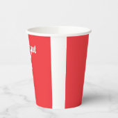 オーブンの赤い赤モダンちゃんミニマルシャワーのパン 紙コップ (左)