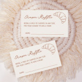 オーブンの赤ちゃんシャワーおむつラッフルのパン エンクロージャーカード