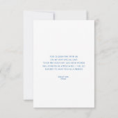 オーブンの赤ちゃんシャワーの素朴パン サンキューカード (裏面)