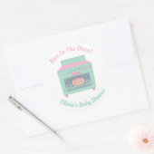 オーブンの赤ちゃんシャワーの装飾のかわいいパン ラウンドシール (封筒)