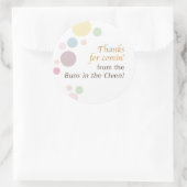 オーブンの赤ちゃんシャワーパン ラウンドシール (バッグ)