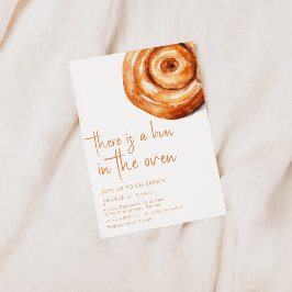 オーブンの赤ちゃんシャワー招待状にパンがある 招待状