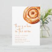 オーブンの赤ちゃんシャワー招待状にパンがある 招待状 (スタンド正面)