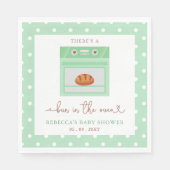 オーブンの赤ちゃん男女兼用のシャワー スタンダードランチョンナプキン (正面)