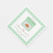 オーブンの赤ちゃん男女兼用のシャワー スタンダードランチョンナプキン (角)