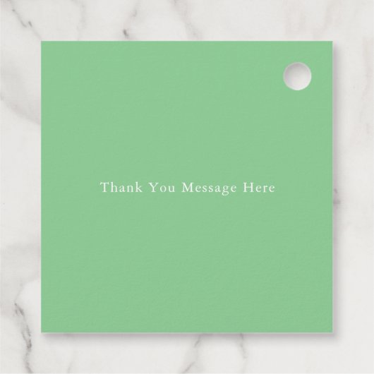 オーブンの赤ちゃん男女兼用のシャワー フェイバータグ (裏面)