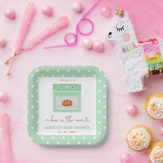 オーブンの赤ちゃん男女兼用のシャワー ペーパープレート (パーティー)
