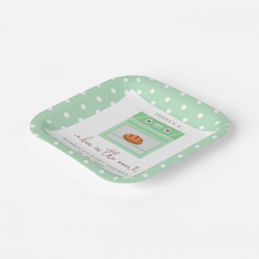 オーブンの赤ちゃん男女兼用のシャワー ペーパープレート (傾斜あり)