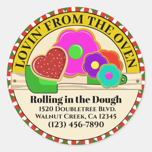 オーブンの食品シールからLovin ラウンドシール (正面)