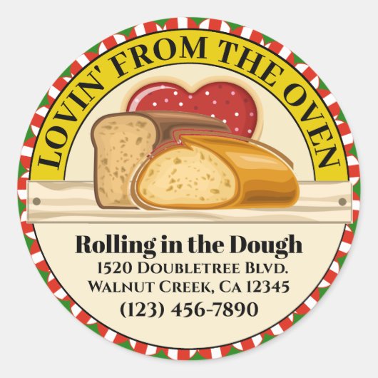 オーブンの食品シールからLovin ラウンドシール (正面)