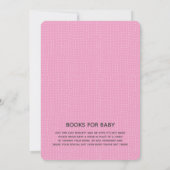 オーブンベビーシャワー招待状のピンクパン 招待状 (裏面)