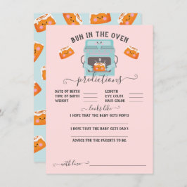 オーブンベビー予測ゲームのリトルバン 招待状