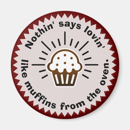 オーブンマグネットからのマフィン マグネット (正面)