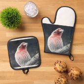 オーブンミッツとポットホルダー – フィンチ 鍋つかみ&鍋敷きセット (トップダウン)