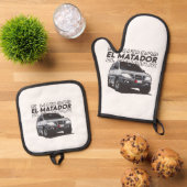 オーブンミッツ&ポットホルダー 鍋つかみ&鍋敷きセット (トップダウン)