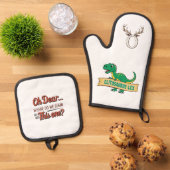 オーブンミッツ&ポットホルダー 鍋つかみ&鍋敷きセット (トップダウン)