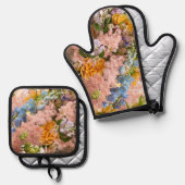 オーブンミットとポットホルダーオーブンミットとポットホルダーS 鍋つかみ&鍋敷きセット (正面/裏面)