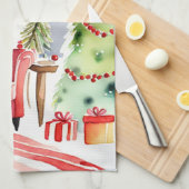 オーブンミットとポットホルダー キッチンタオル (四つ折り)