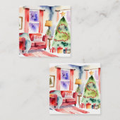 オーブンミットとポットホルダー スクエア名刺 (正面/裏面)