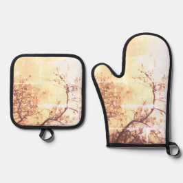 オーブンミットとポットホルダー 鍋つかみ&鍋敷きセット