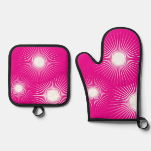 オーブンミットとポットホルダー 鍋つかみ&鍋敷きセット