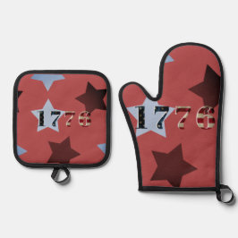 オーブンミットとポットホルダー 鍋つかみ&鍋敷きセット