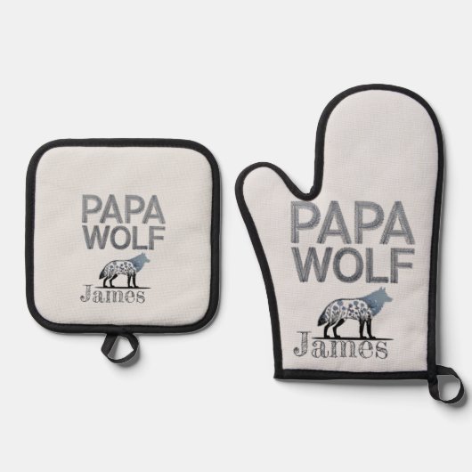 オーブンミットとポットホルダー 鍋つかみ&鍋敷きセット (正面)