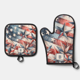 オーブンミットとポットホルダー 鍋つかみ&鍋敷きセット