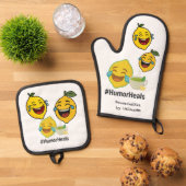 オーブンミットとポットホルダー 鍋つかみ&鍋敷きセット (トップダウン)