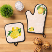 オーブンミットとポットホルダー 鍋つかみ&鍋敷きセット (トップダウン)